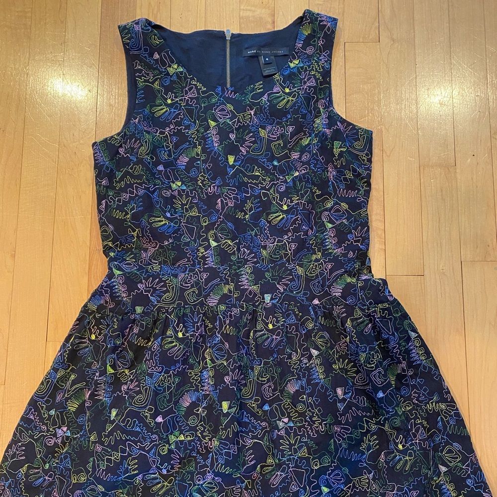 Marc Jacobs artsy multicolored dress